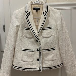 Tweed Cream & Black Blazer